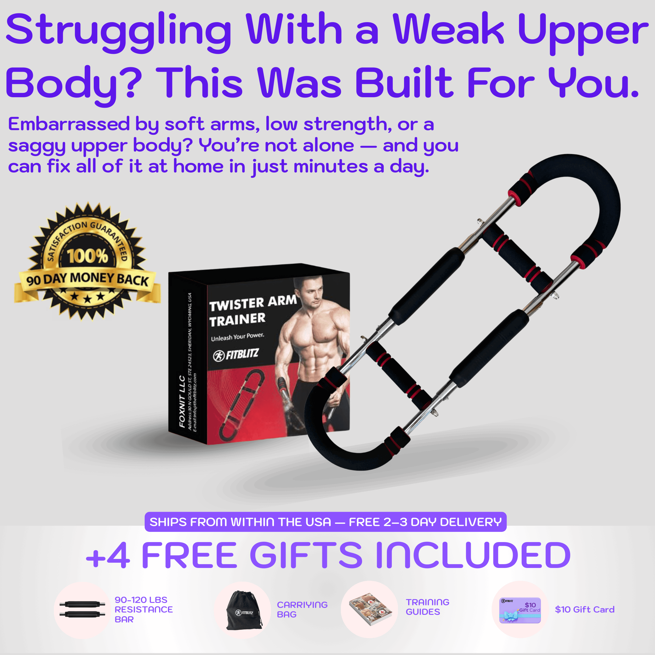 Fitblitz Twister Arm Trainer (30–60 lbs)